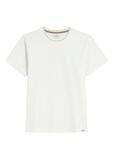 Biały T-shirt męski z bawełny TSHMT-0150-0B(W26)