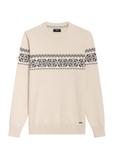 Beżowy sweter męski SWEMT-0177-80(Z25)