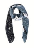 Czarna apaszka damska z logo SZADT-0192-9P(W26)