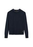 Cienki granatowy sweter damski SWEDT-0257-7E(W26)