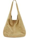 Żółta zamszowa shopperka damska TORES-1177-2C(W26)