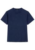 Granatowy bawełniany T-shirt męski TSHMT-0140-7E(W26)