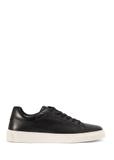 Czarne skórzane sneakersy męskie BUTYM-0486-99(W26)