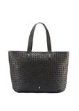 Skórzana czarna torebka shopper damska TORES-1107-99(W25)
