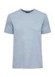 Błękitny t-shirt męski z logo TSHMT-0094-61(Z24)