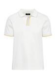 Kremowa koszulka polo męska POLMT-0073-12(W25)