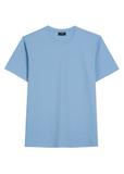 Niebieski T-shirt męski TSHMT-0120-7B(W26)