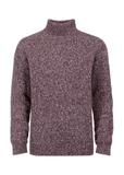 Ciepły bordowy golf męski SWEMT-0122A-49(Z23)