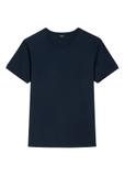 Granatowy bawełniany T-shirt męski TSHMT-0088-7E(W26)