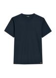 Granatowy bawełniany t-shirt męski TSHMT-0144-7E(W26)