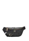 Czarna nerka damska z monogramem TOREC-1158-9P(W26)