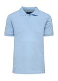 Błękitna koszulka polo męska POLMT-0078-62(W25)