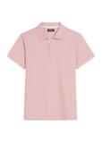 Różowa koszulka polo z bawełny POLMT-0045B-5B(W26)