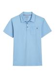 Niebieska męska koszulka polo POLMT-0088-7B(W26)