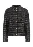 Pikowana kurtka damska z monogramem KURDT-0434-98(W23)