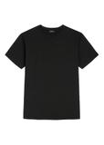 Czarny bawełniany T-shirt męski TSHMT-0120-99(W26)