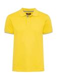 Żółta koszulka polo z bawełny POLMT-0045B-22(W25)