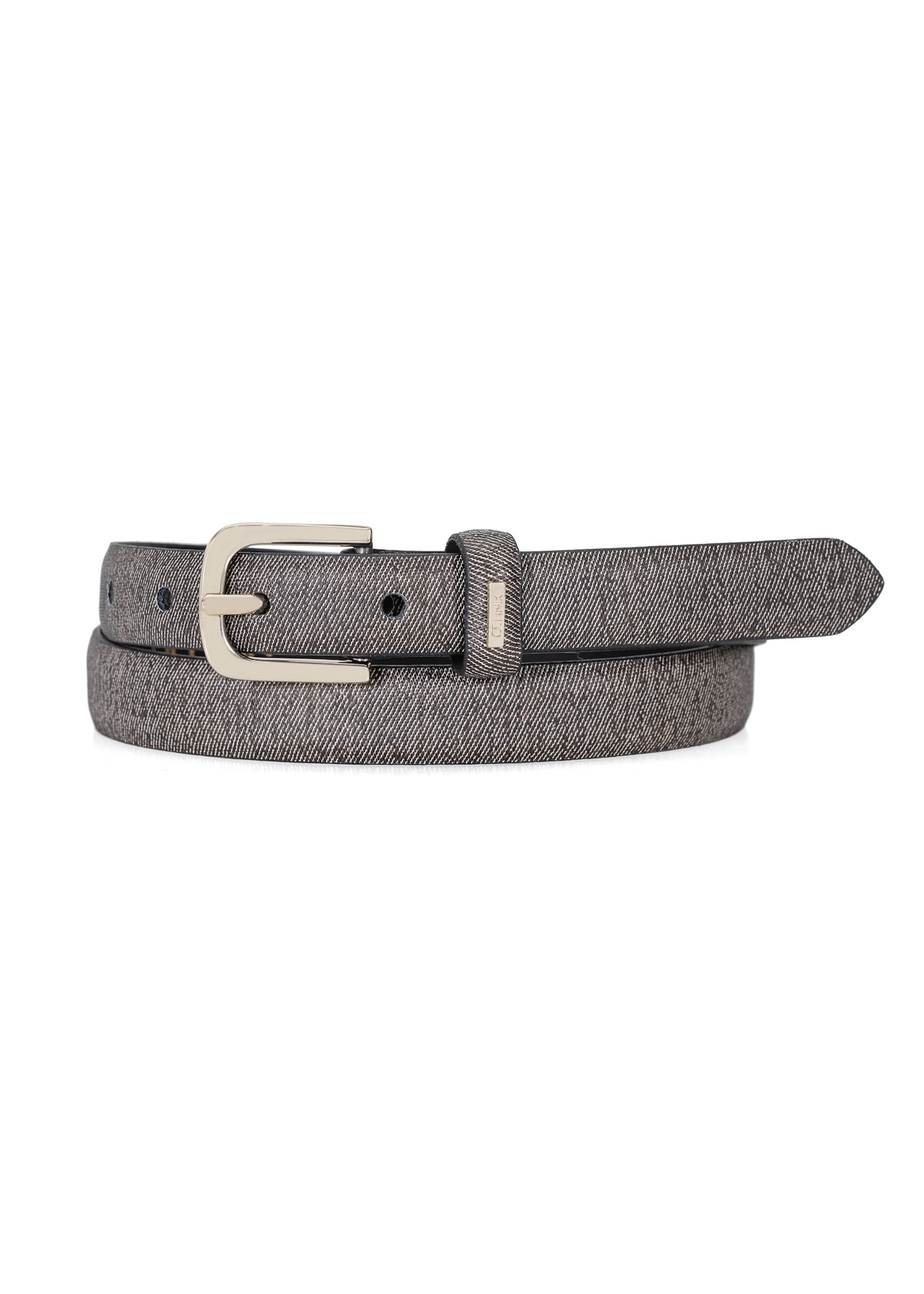 Cienki skórzany pasek damski PASDS-0301A-70(W25)-01