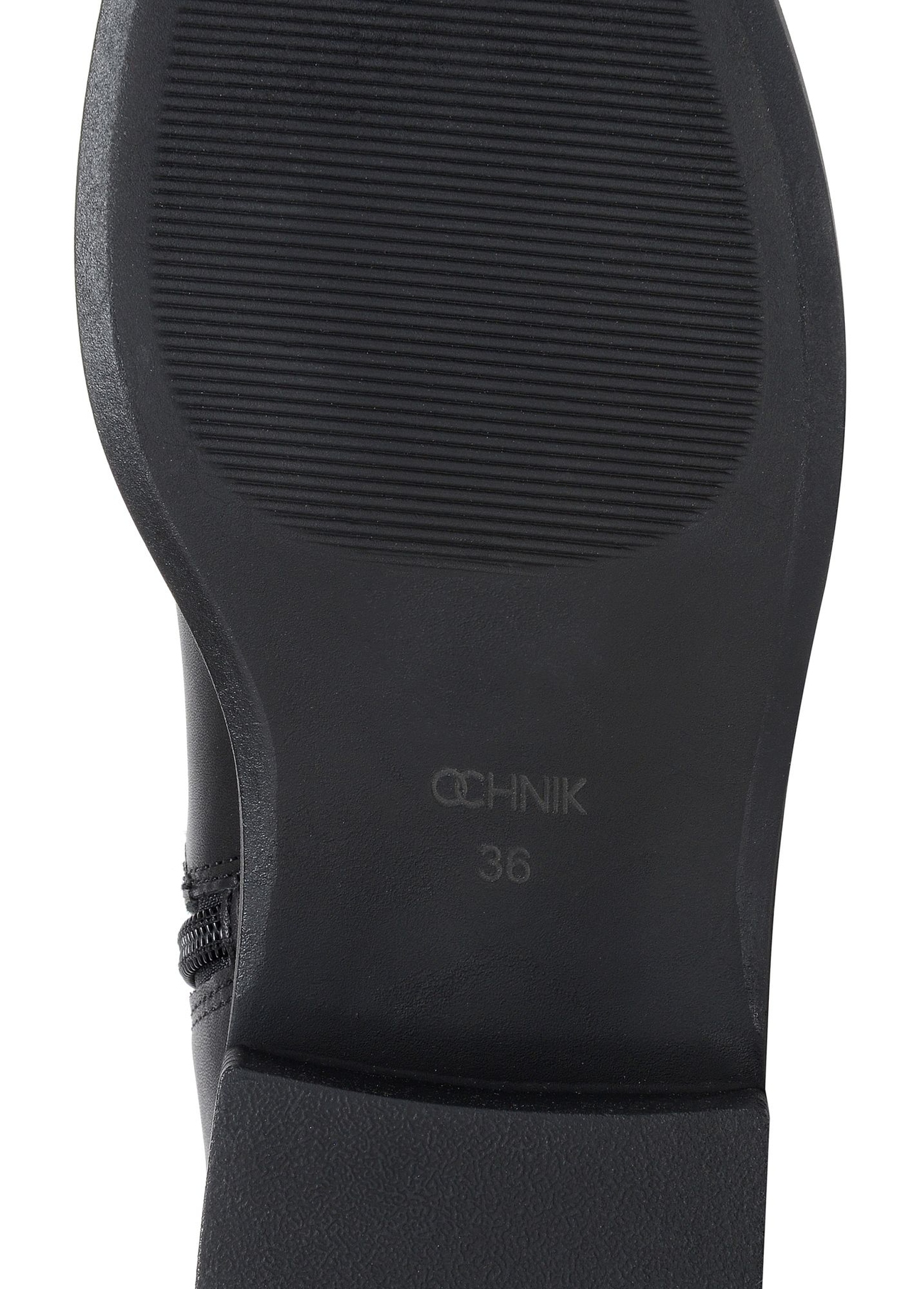 Czarne skórzane botki damskie BUTYD-1033-99(Z23)-04