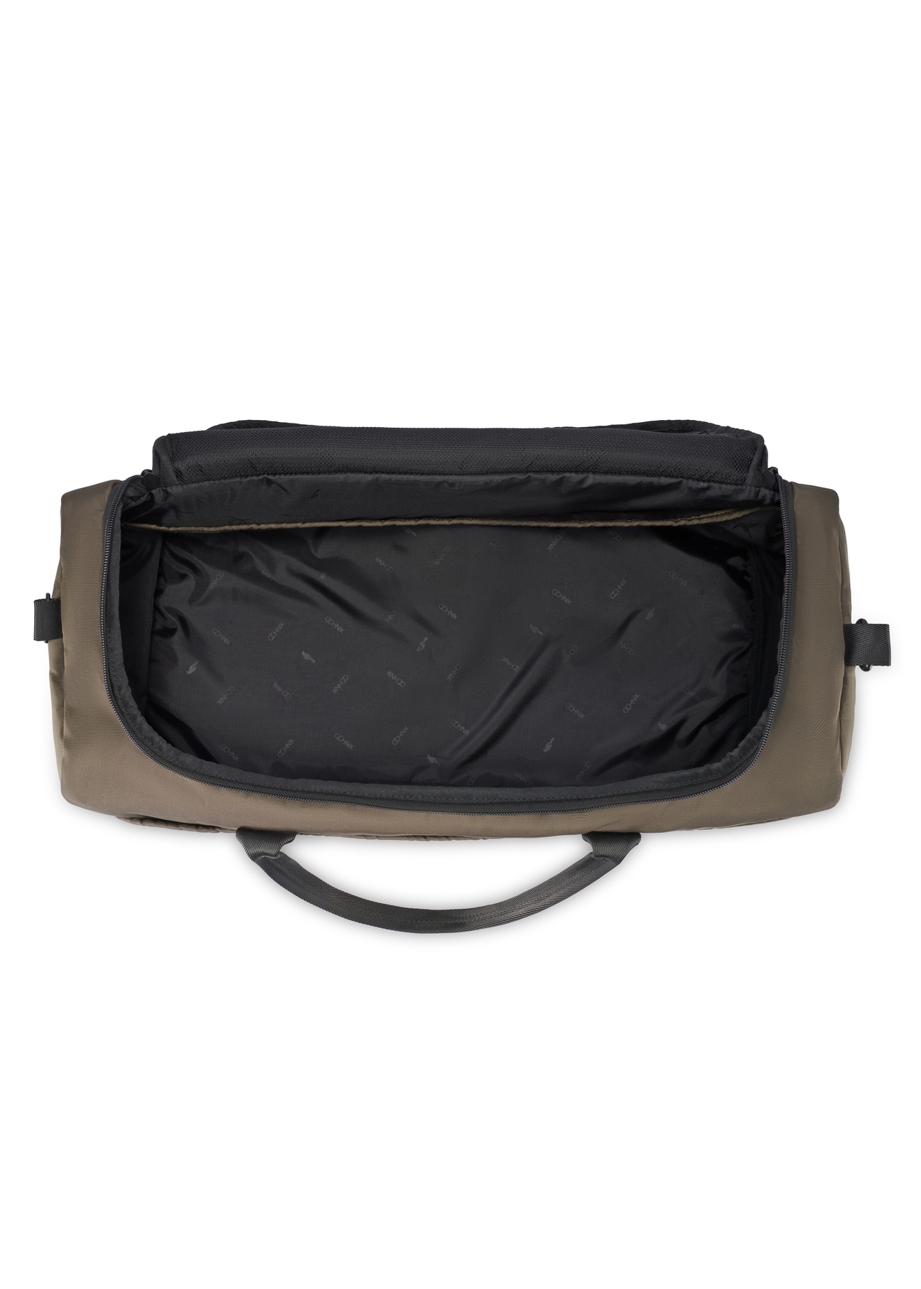 Torba podróżna w kolorze khaki TORMN-0417-8D(W26) - widok produktu z góry, na białym tle.