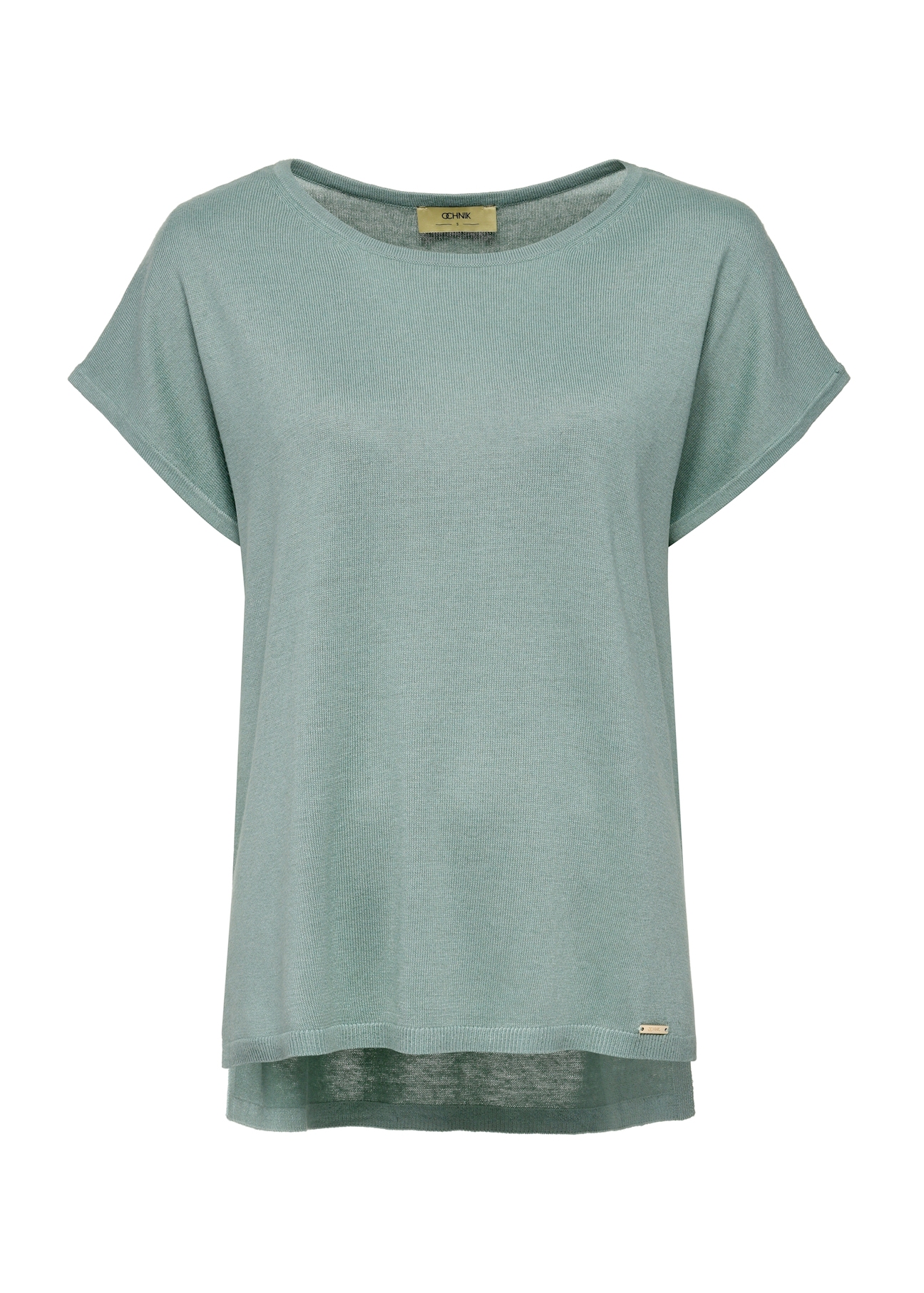 Miętowa bluzka damska oversize BLUDT-0185-53(W25)-05