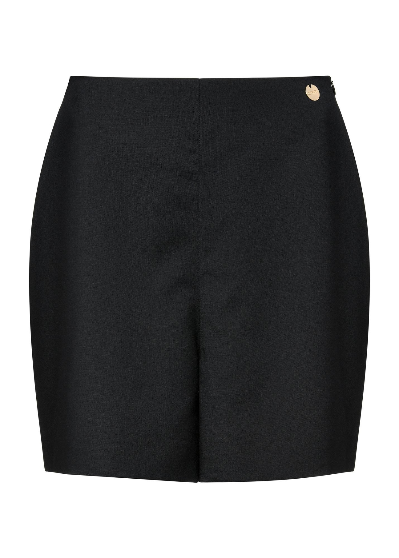Czarne eleganckie szorty damskie SZODT-0012-99(W25)-04