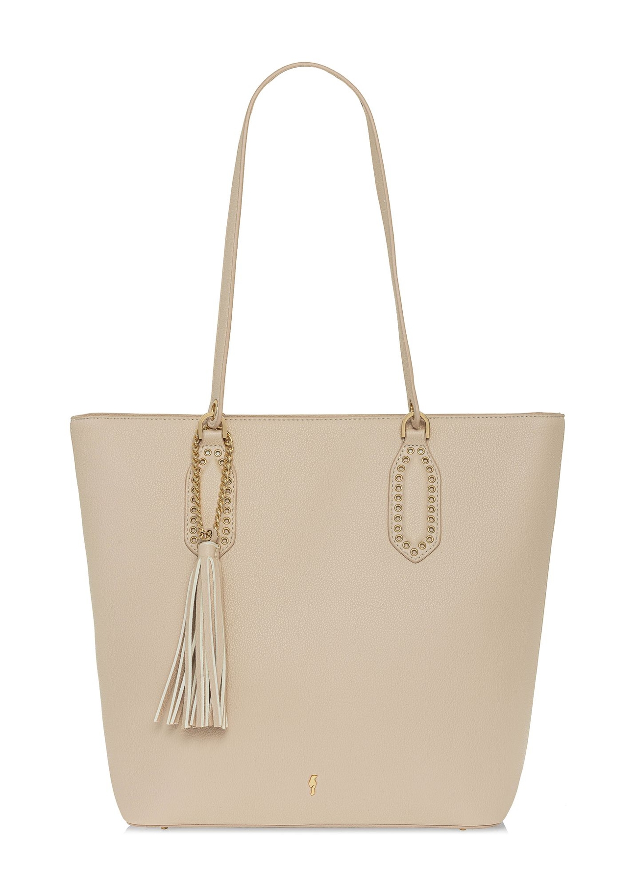 Kremowa damska torebka shopper TOREC-0905A-12(W25)-01