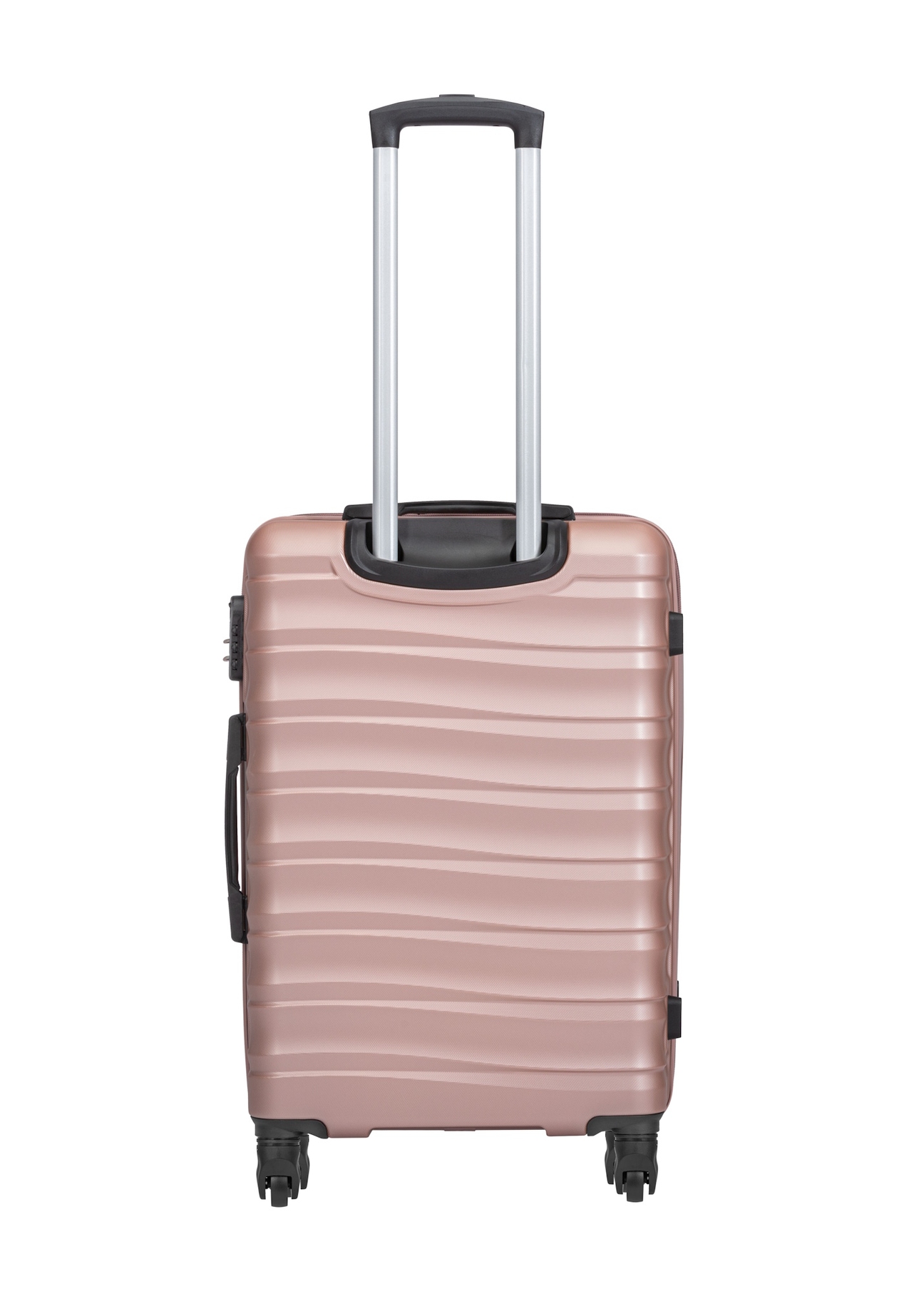 Komplet walizek na kółkach 19'/24'/28' WALAB-0081-5X(W26), widok produktu z tyłu na białym tle.