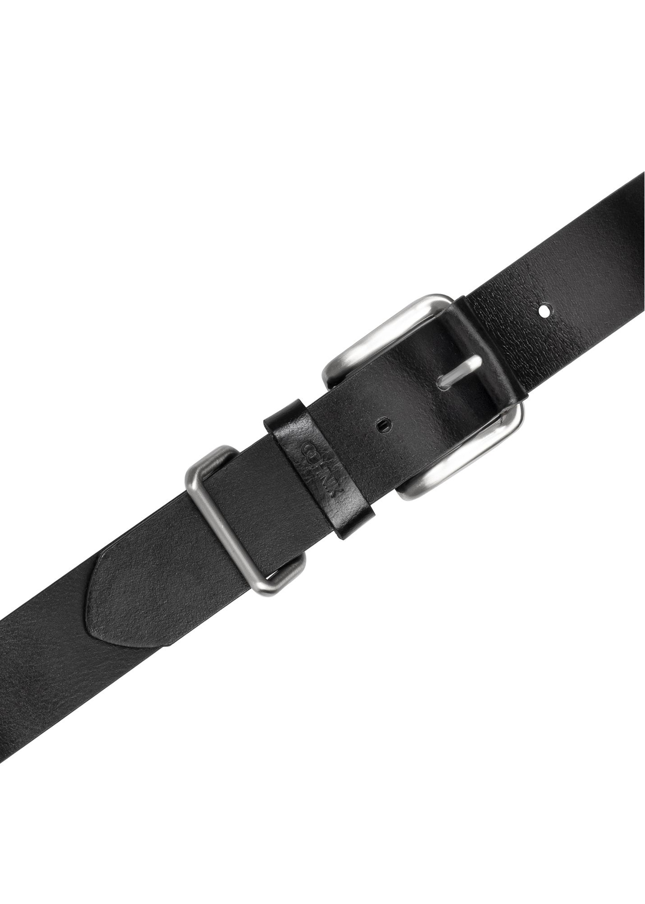Czarny skórzany pasek męski PASMS-0241-99(Z25)