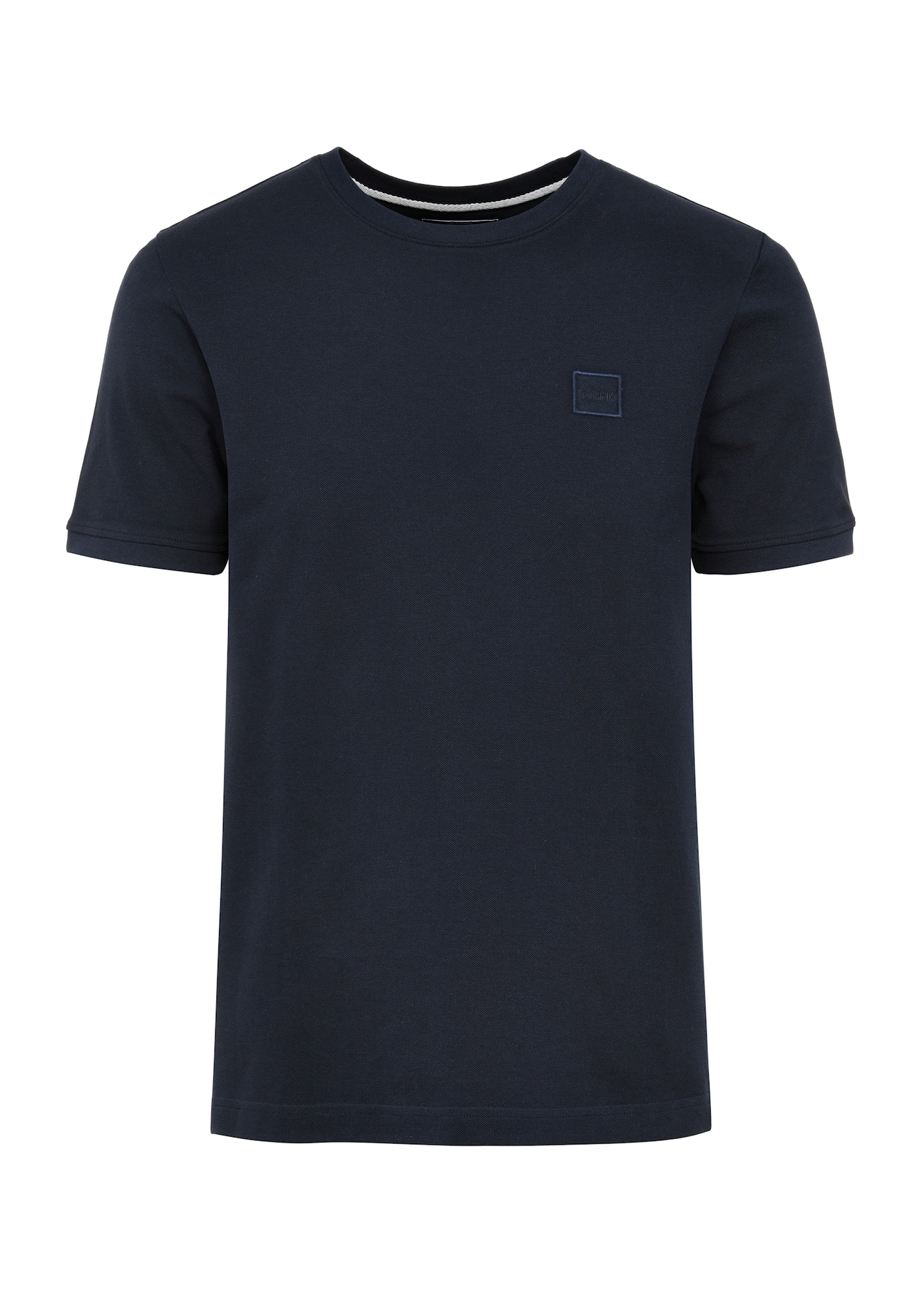 Granatowy T-shirt męski z bawełny TSHMT-0100-69(W25)-04