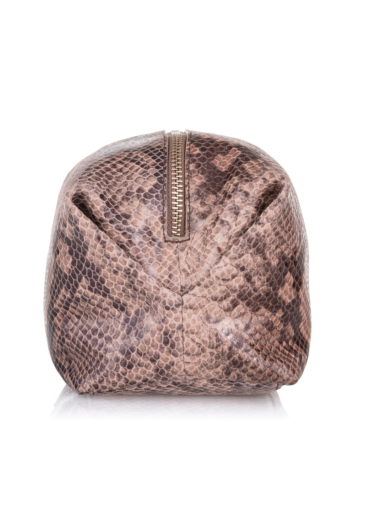Czarna skórzana kosmetyczka damska croco PORES-0843-31(W23)-03