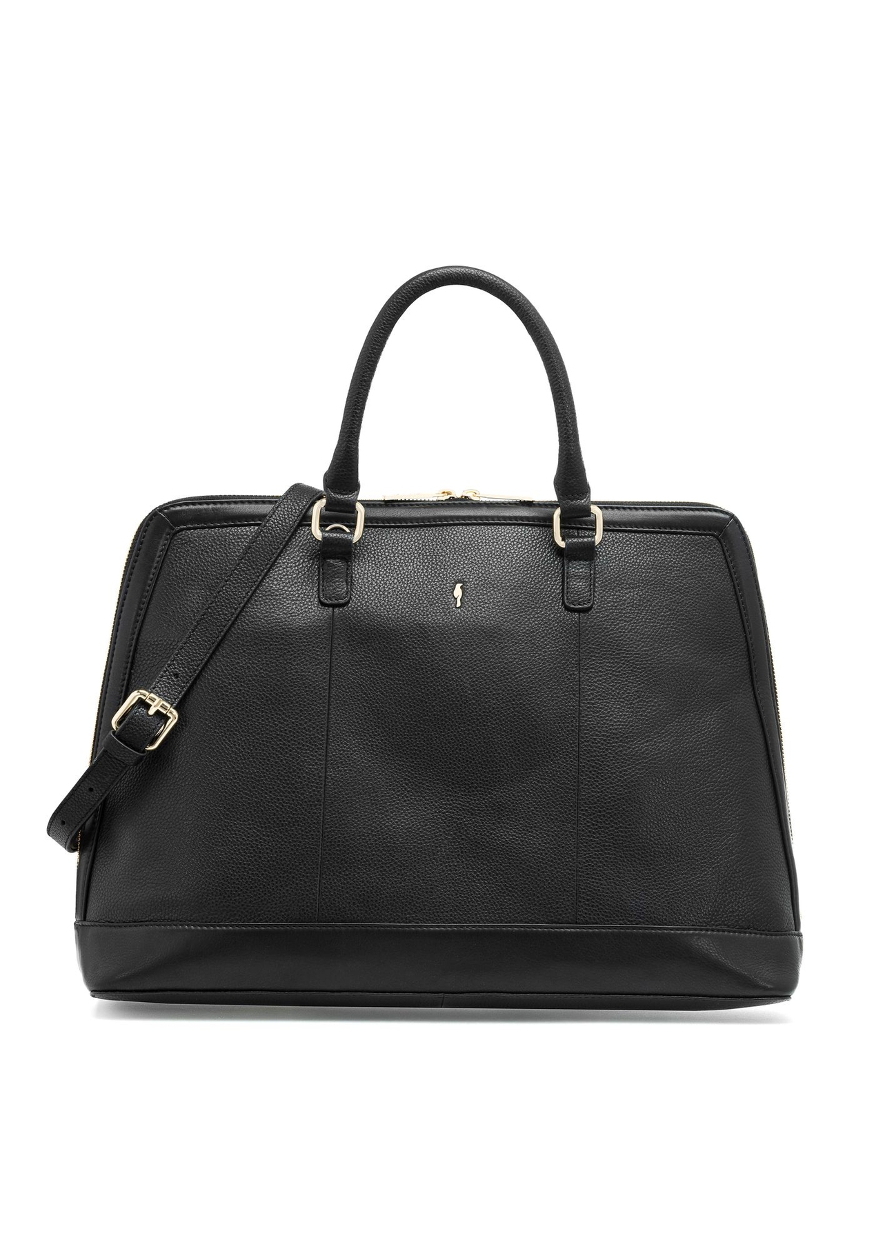 Czarna elegancka skórzana torba damska TORES-1094-99(W25)-01