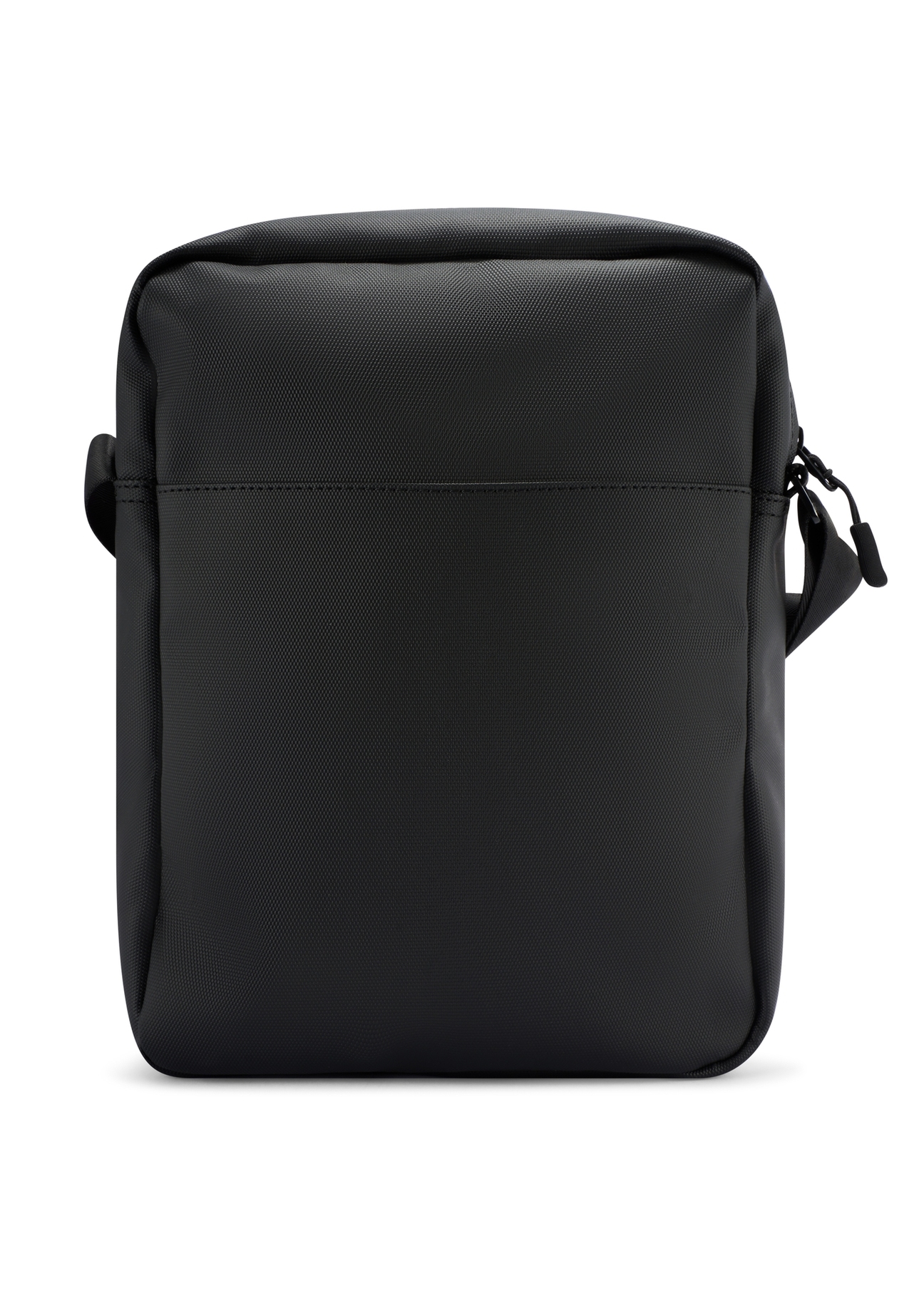 Czarna torba męska crossbody TORMN-0395-9J(W26) - widok produktu z tyłu, na białym tle. 