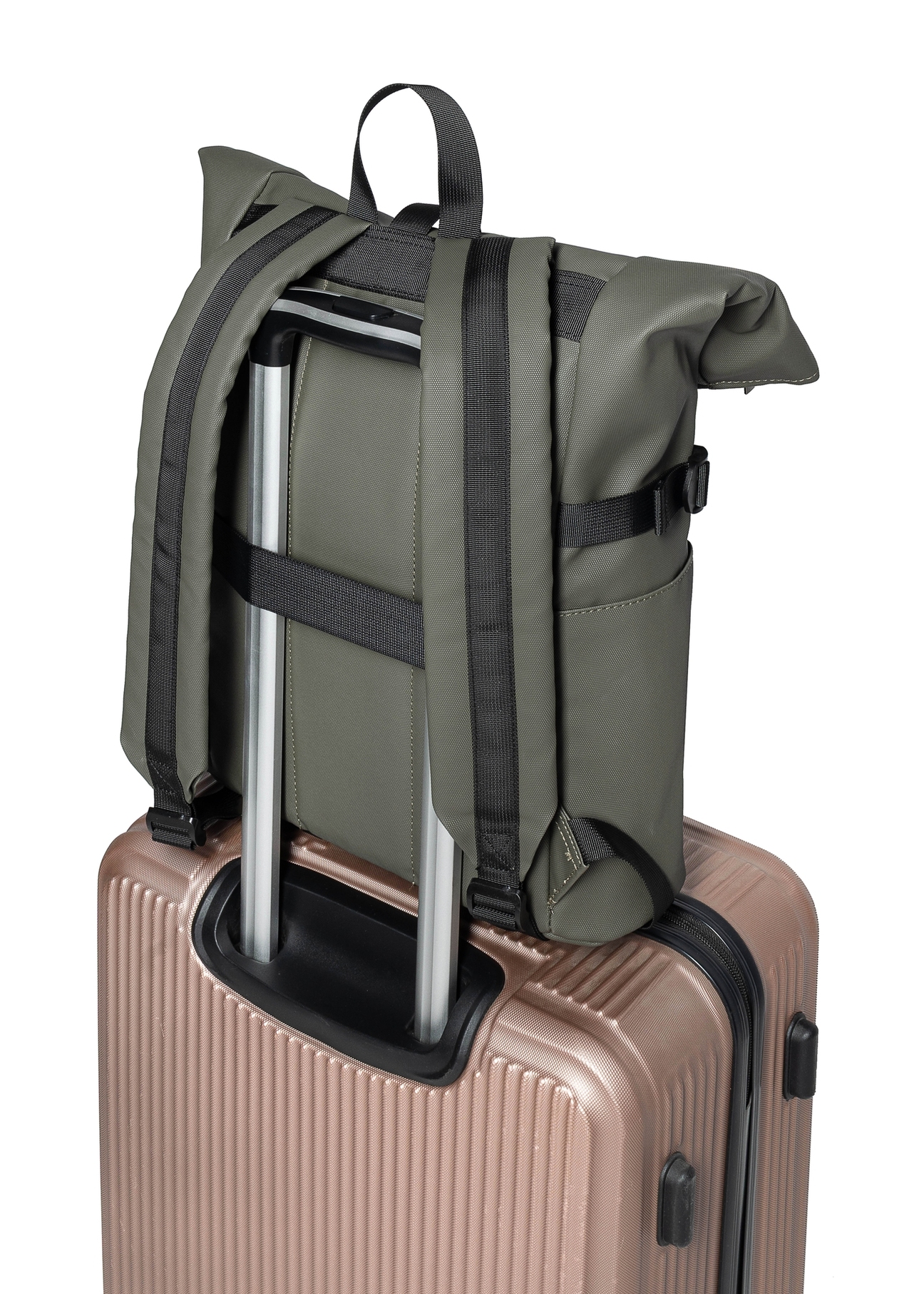 Duży plecak w kolorze khaki PLCMN-0015-55(Z25)