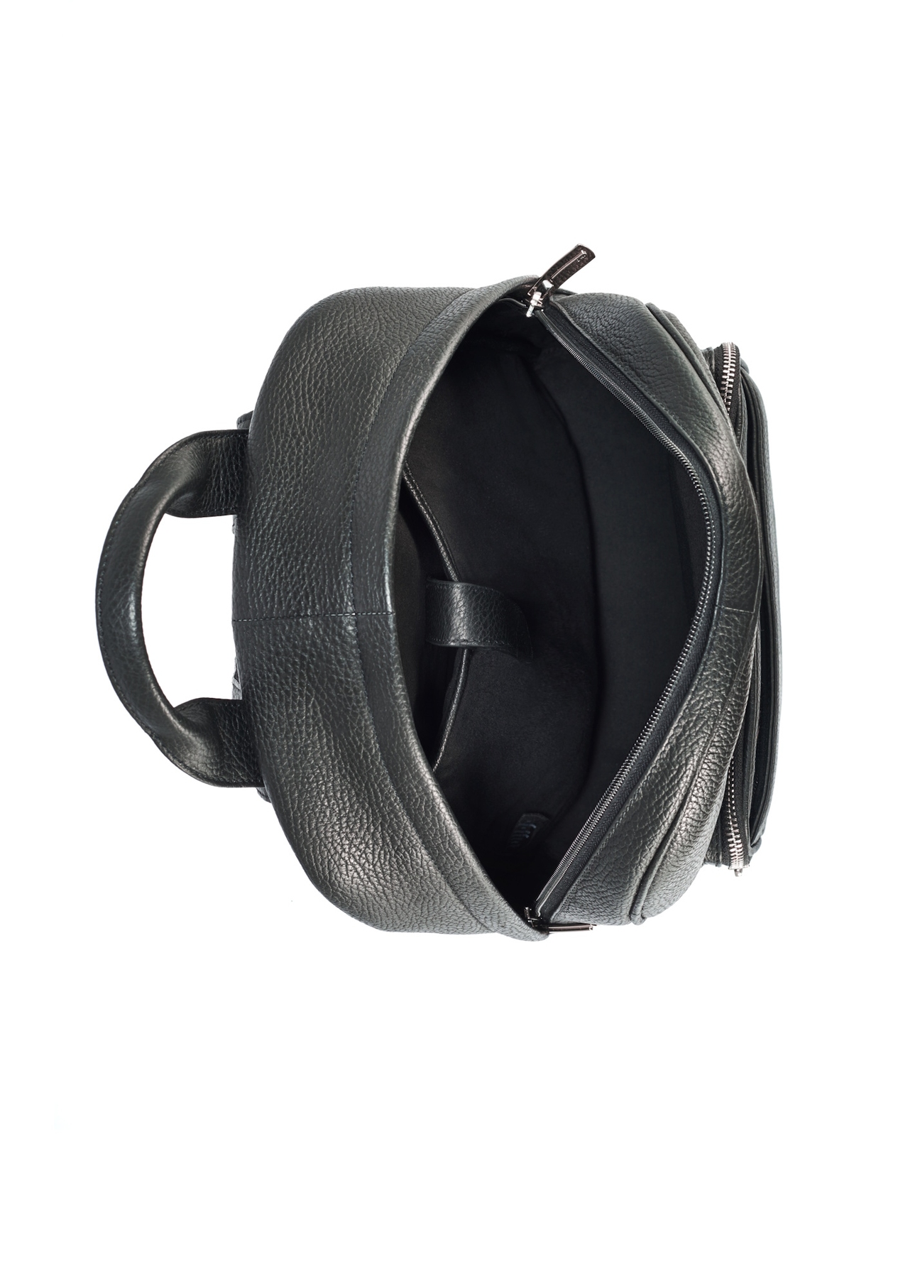 Czarny skórzany plecak męski TORMS-0450-99(W25)-07