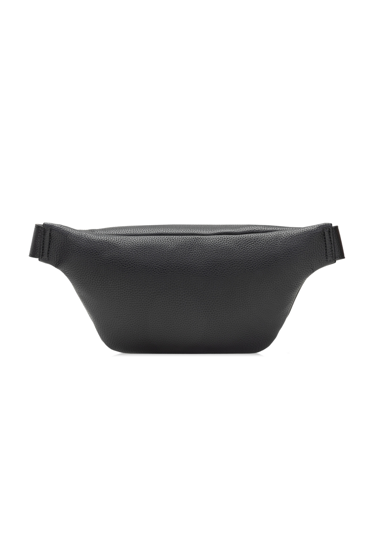 Czarna nerka damska z monogramem TOREC-1158-9P(W26), widok produktu z tyłu na białym tle.
