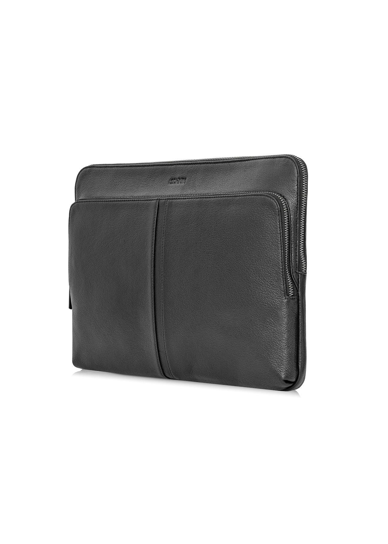 Czarna skórzana teczka na laptop TORMS-0455-99(W26)