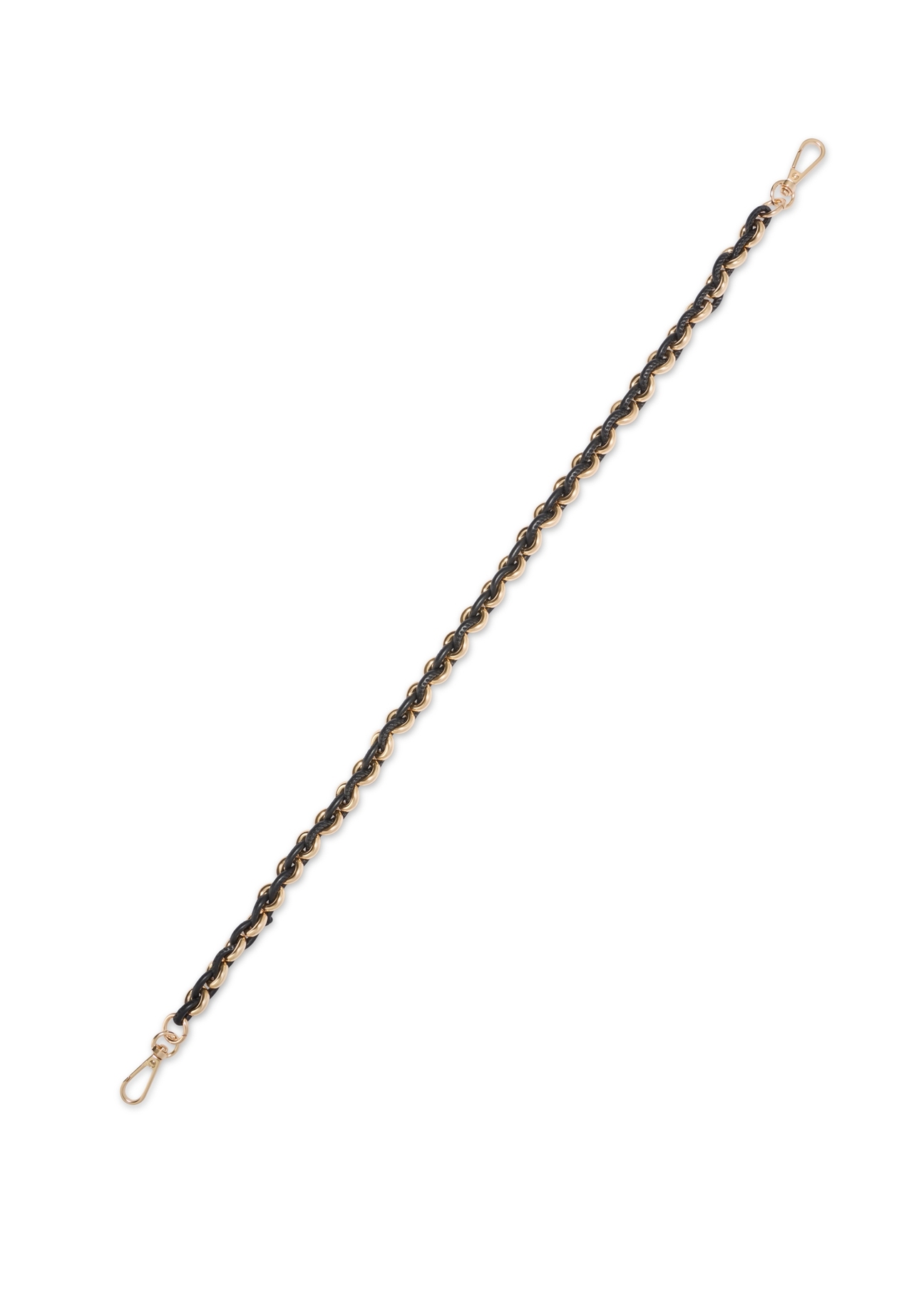 Czarna torebka typu worek TOREC-1215-99(W26) - widok produktu z góry, na białym tle.  