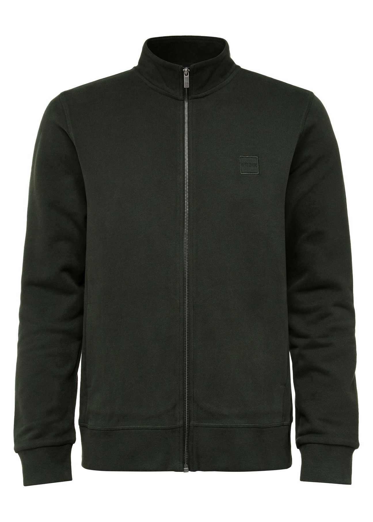 Zielona bawełniana bluza męska bez kaptura BLZMT-0061-54(Z24)