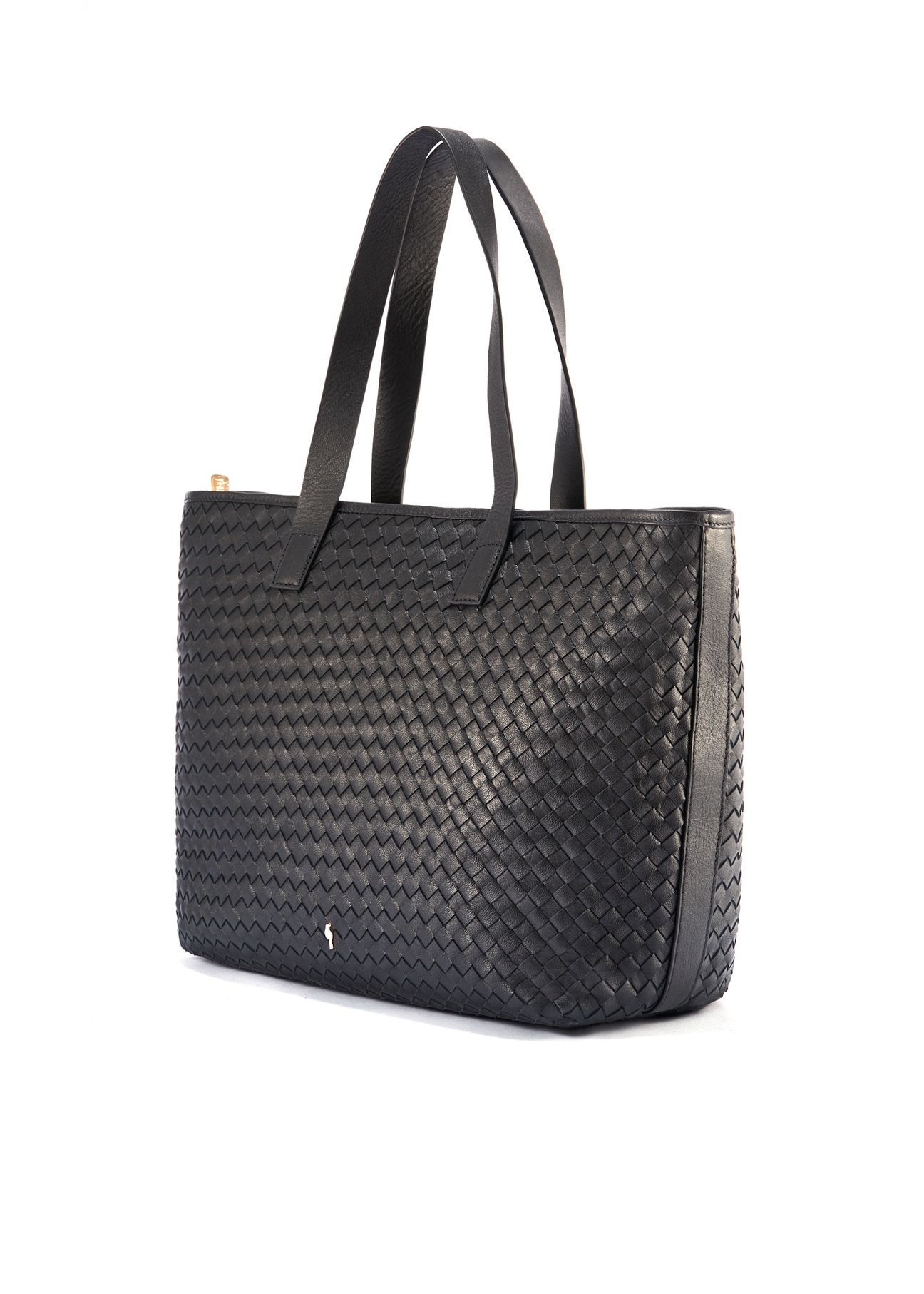 Skórzana czarna torebka shopper damska TORES-1107-99(W25)-02