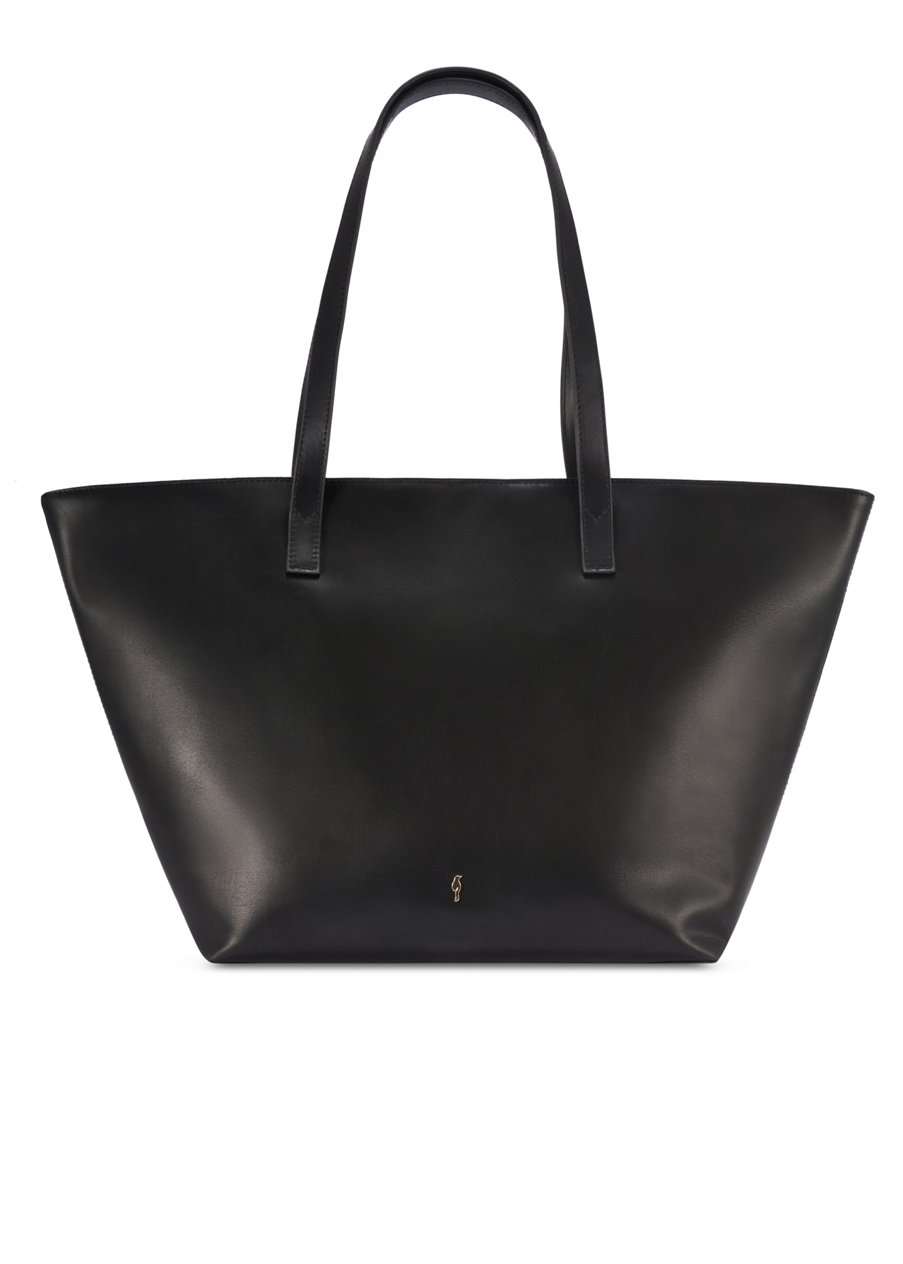 Duża skórzana torebka damska shopper TORES-1258-99(W26) - widok produktu z przodu, na białym tle.