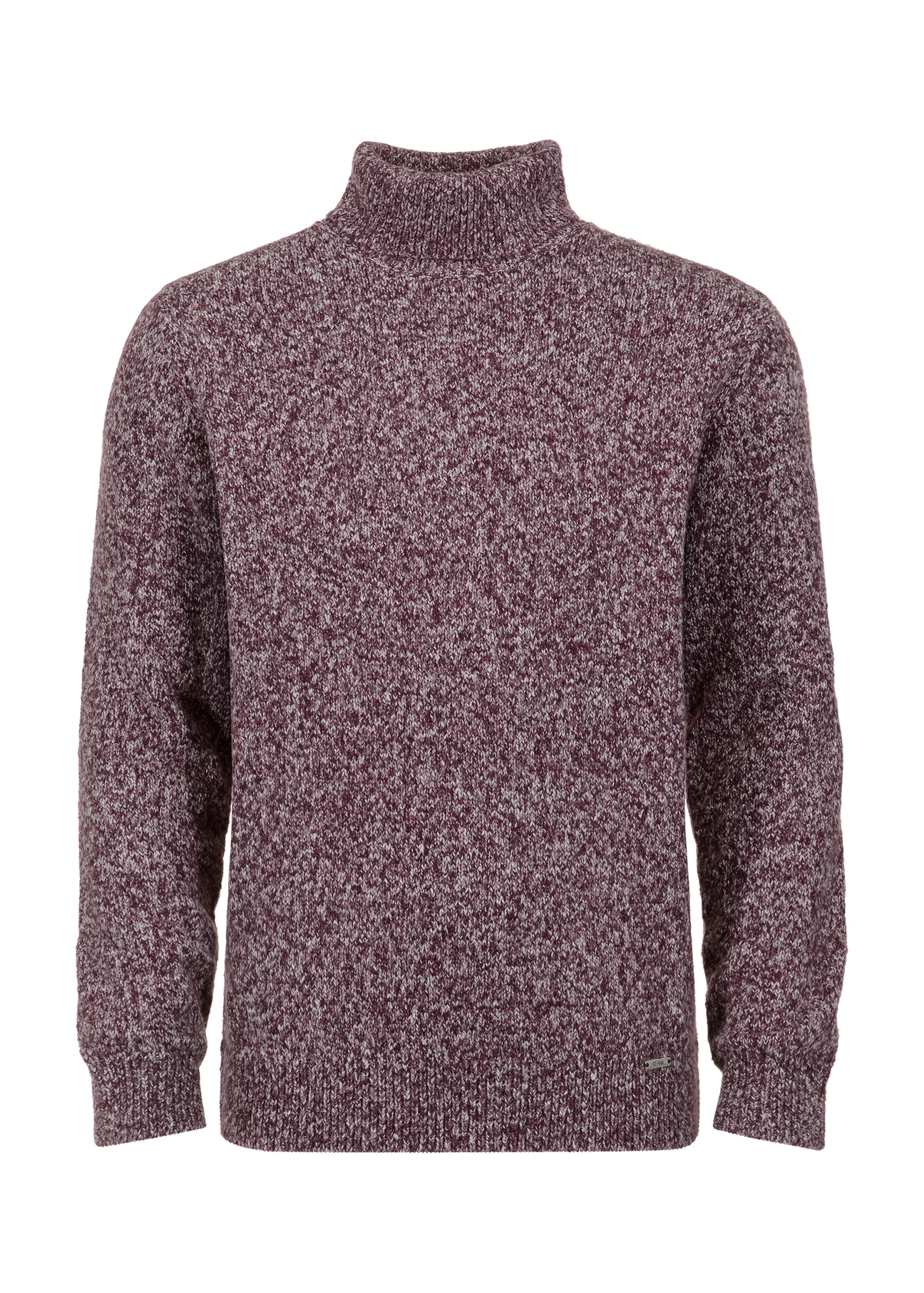 Ciepły bordowy golf męski SWEMT-0122A-49(Z23)-04