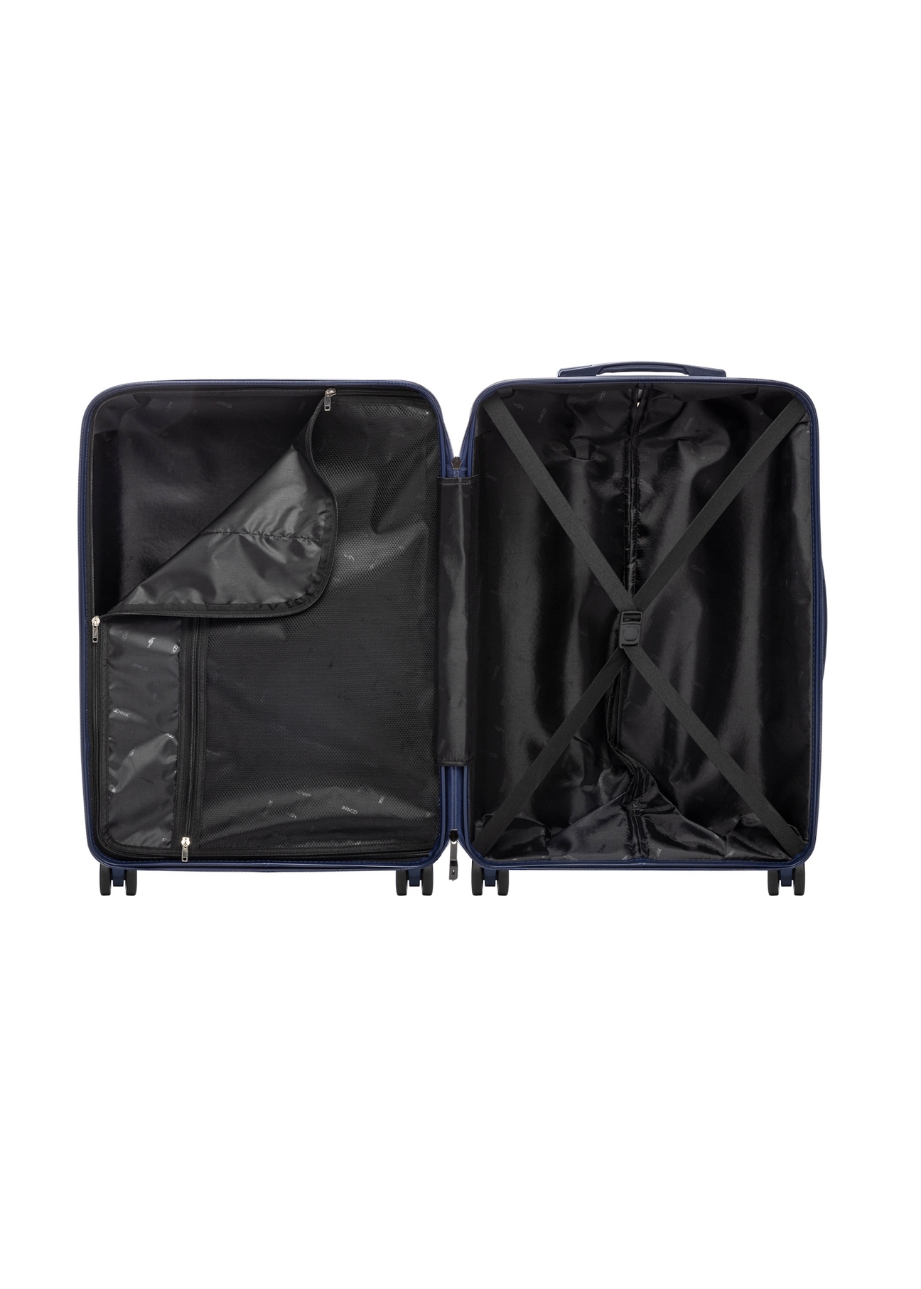 Komplet walizek na kółkach 19"/24"/28" WALPP-0026-7D(W26), widok produktu w środku na białym tle.