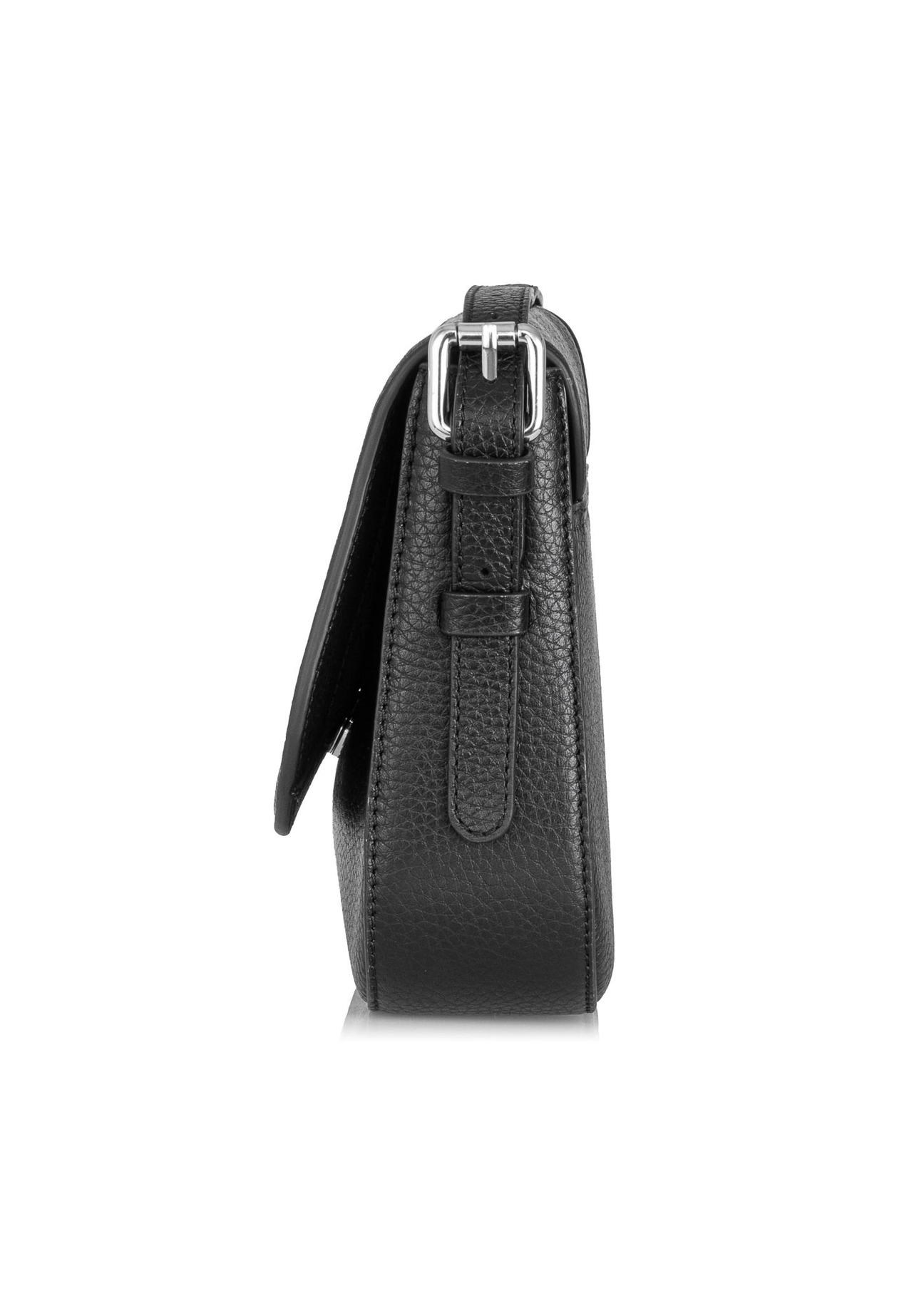Czarna skórzana listonoszka damska TORES-0985-99(Z24)-03