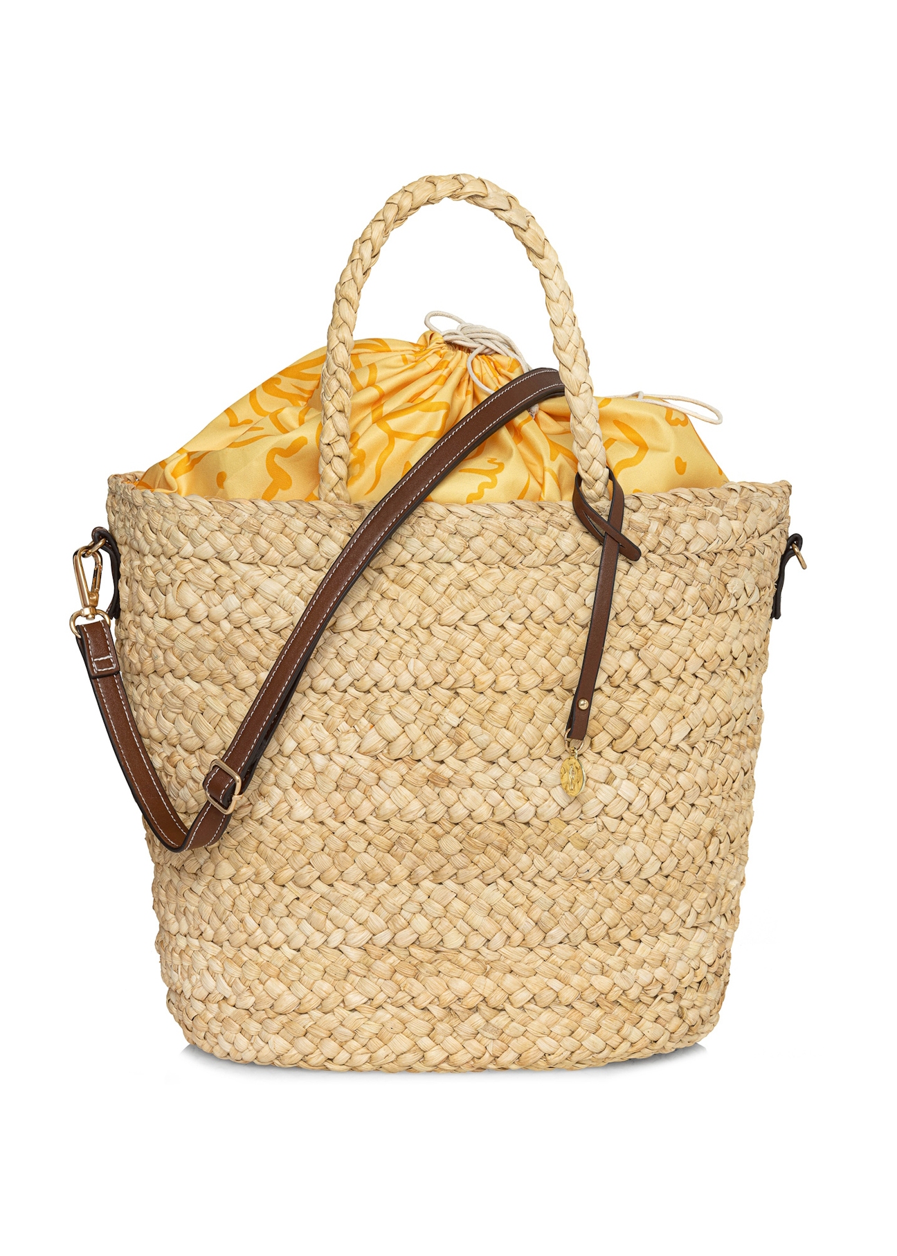Słomkowa torebka damska shopper TOREC-0939A-25(W25)-01