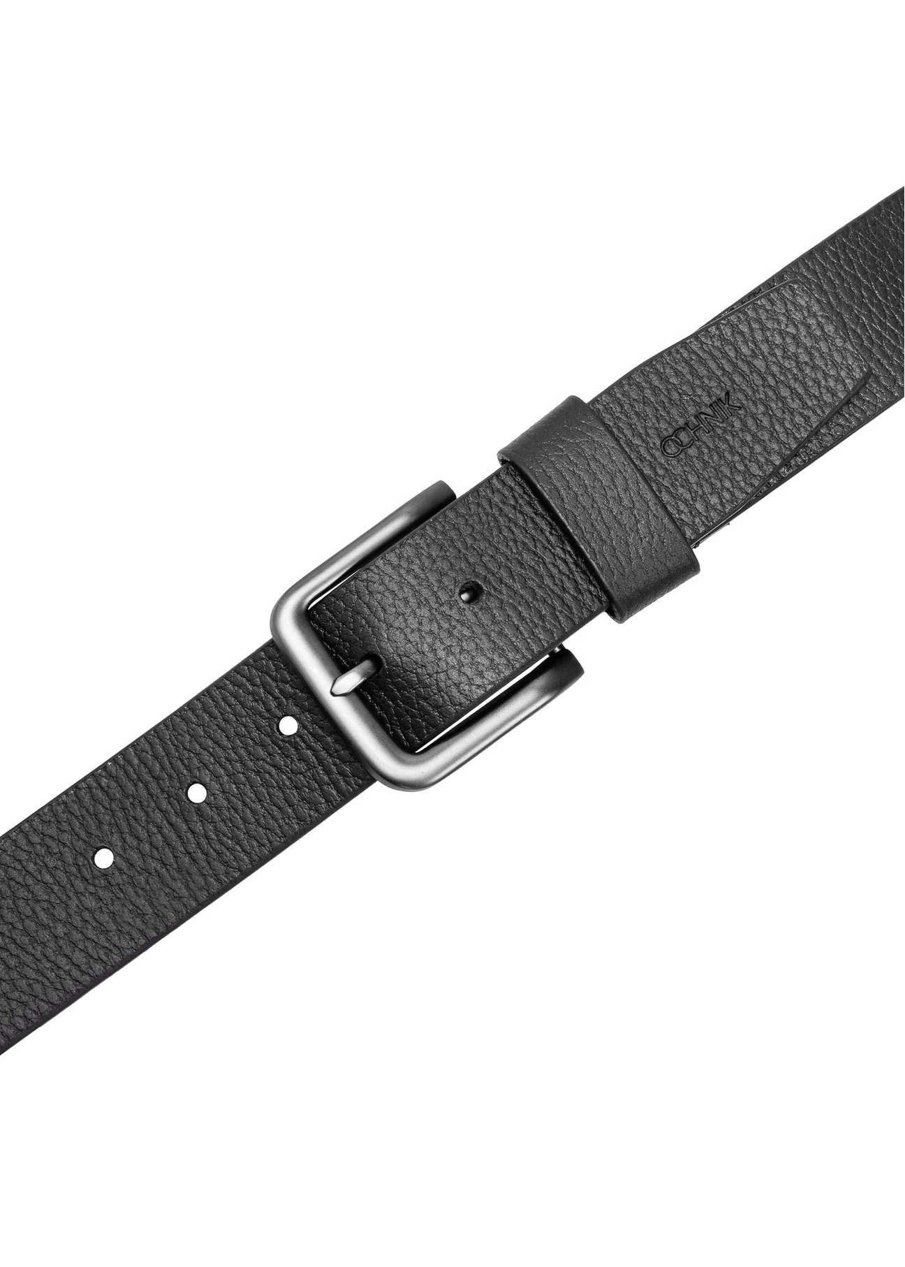 Czarny pasek męski ze skóry naturalnej PASMS-0260-99(Z24)-04