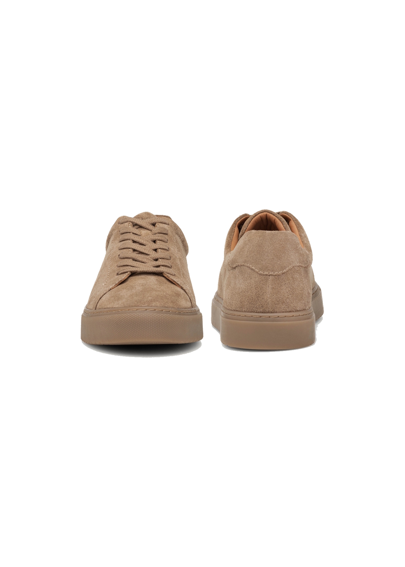 Skórzane buty męskie w kolorze chłodnego beżu BUTYM-0503A-1K(W26)