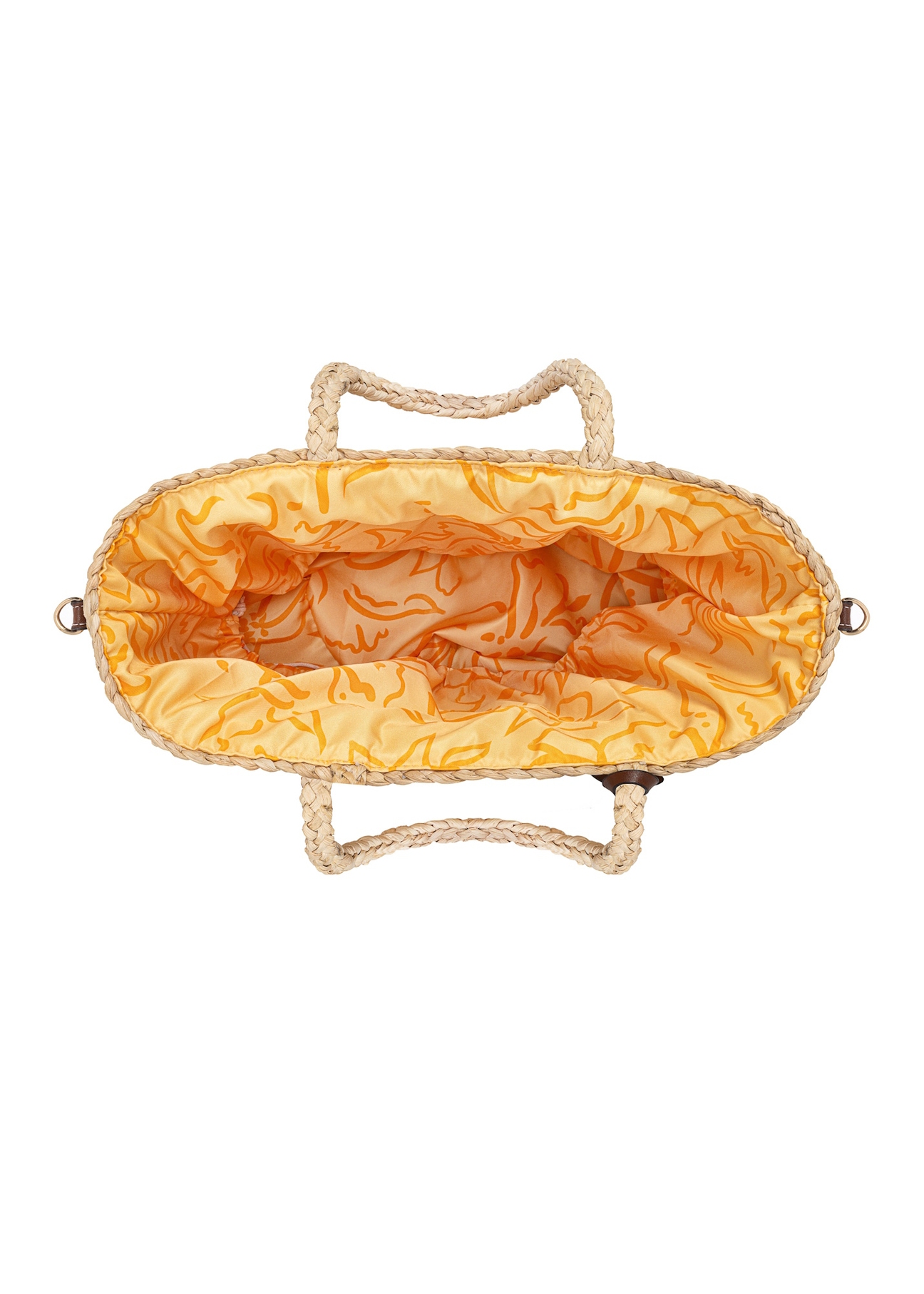Słomkowa torebka damska shopper TOREC-0939A-25(W25)-05