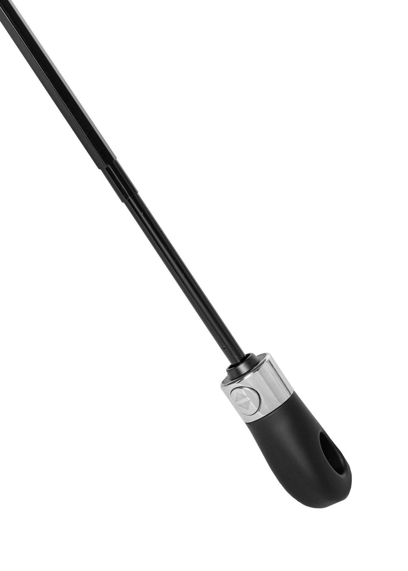 Parasol damski w kolorze błękitnym PARSD-0012-7E(W26) - zbliżenie na detal, na białym tle. 