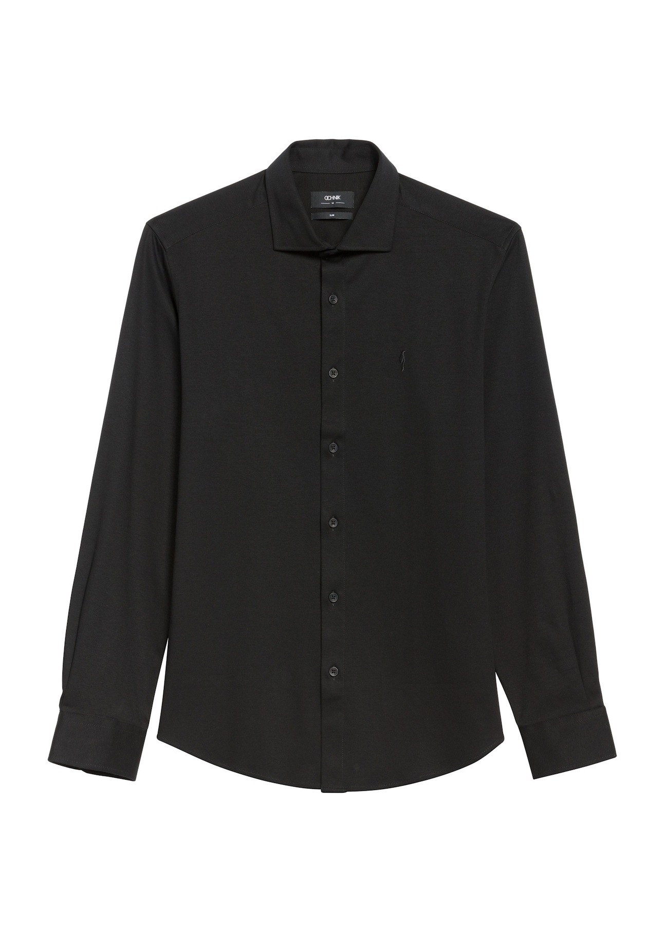 Czarna elegancka koszula męska KOSMT-0339-99(Z25)